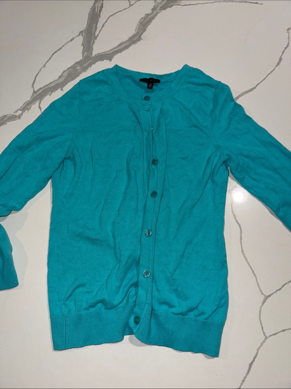 The Limited Teal Button-Up Women's Cardigan